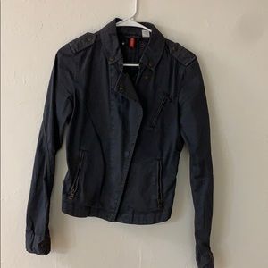 Divided by H & M Dark Gray  Jean jacket Size 6
